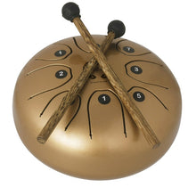 Load image into Gallery viewer, MEIBEITE 5.5-Inch C-Tune Sanskrit Drum Steel Tongue Empty  Worry-Free Drum, MEIBEITE Golden, MEIBEITE Purple, MEIBEITE Blue, MEIBEITE Green, MEIBEITE White, MEIBEITE Red, MEIBEITE Black