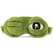 Load image into Gallery viewer, Cute Eyes Plush3D Frog Shade Cover Sleeping Rest Travel Eye Mask with Ice Bag