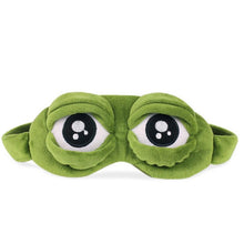 Load image into Gallery viewer, Cute Eyes Plush3D Frog Shade Cover Sleeping Rest Travel Eye Mask with Ice Bag