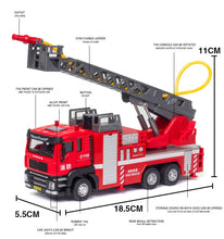 Load image into Gallery viewer, Jiaye Simulation Alloy 1:50 Scale Engineering Car Model Children Toy Car, Mixer, Excavator, Water Tanker, Ladder Car