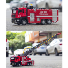Load image into Gallery viewer, Jiaye Simulation Alloy 1:50 Scale Engineering Car Model Children Toy Car, Mixer, Excavator, Water Tanker, Ladder Car