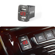 Load image into Gallery viewer, Car Charger Original Hole Non-Destructive Modification Of Dual Usb Car Charger With Line Suitable For Toyota, FTWU Red Light, FTWU Green Light, FTWU Blue Light, FTWUX Red Light, FTWUX Green Light, FTWUX Blue Light
