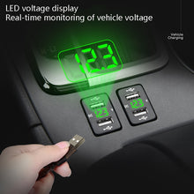 Load image into Gallery viewer, Car Charger Original Hole Non-Destructive Modification Of Dual Usb Car Charger With Line Suitable For Toyota, FTWU Red Light, FTWU Green Light, FTWU Blue Light, FTWUX Red Light, FTWUX Green Light, FTWUX Blue Light