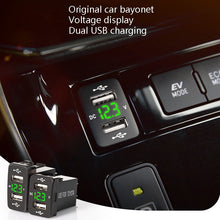 Load image into Gallery viewer, Car Charger Original Hole Non-Destructive Modification Of Dual Usb Car Charger With Line Suitable For Toyota, FTWU Red Light, FTWU Green Light, FTWU Blue Light, FTWUX Red Light, FTWUX Green Light, FTWUX Blue Light