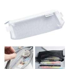 Load image into Gallery viewer, Nylon Simple Transparent Mesh Pencil Case Office School Supplies, Big Black, Big White, Big Grey, Small Black, Small White, Small Grey