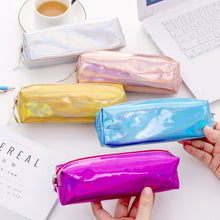 Load image into Gallery viewer, Iridescent Laser Pencil Case PU School Stationery Gift Cute Pencil Box
