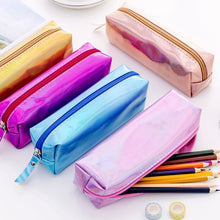 Load image into Gallery viewer, Iridescent Laser Pencil Case PU School Stationery Gift Cute Pencil Box