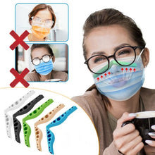 Load image into Gallery viewer, 10 PCS Mask Nose Clip Bridge Wear Glasses Anti-Fog Sealing Silicone Strip, Random Color Delivery, Mask Nose Clip