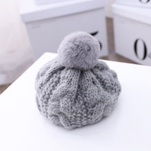 Load image into Gallery viewer, C0064 Hemp Pattern Children Knitted Beret Woolen Cap Autumn And Winter Warm Children Hat