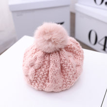 Load image into Gallery viewer, C0064 Hemp Pattern Children Knitted Beret Woolen Cap Autumn And Winter Warm Children Hat