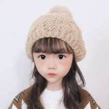 Load image into Gallery viewer, C0064 Hemp Pattern Children Knitted Beret Woolen Cap Autumn And Winter Warm Children Hat