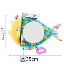 Load image into Gallery viewer, Baby Car Seat Reverse Car Rearview Mirror Pendant Plush Toy, 35 x 23.5 cm Fish Mirror, 35 x 23.5 cm Brown Bear Mirror, 35 x 23.5 cm Ocean Mirror, 35 x 23.5 cm Penguin Mirror
