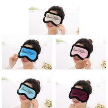 Load image into Gallery viewer, Comfortable Imitation Silk Satin Personalized Travel Sleep Mask Eye Cover