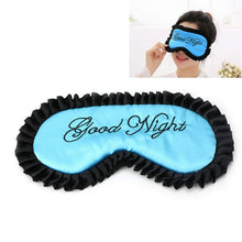 Load image into Gallery viewer, Comfortable Imitation Silk Satin Personalized Travel Sleep Mask Eye Cover