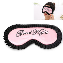 Load image into Gallery viewer, Comfortable Imitation Silk Satin Personalized Travel Sleep Mask Eye Cover