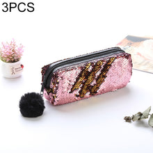 Load image into Gallery viewer, Reversible Sequin Pencil Case for Girls School Supplies Super Big Stationery Gift Magic Makeup Bag