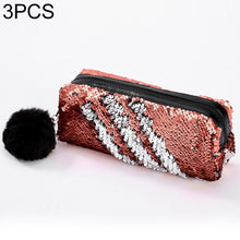 Load image into Gallery viewer, Reversible Sequin Pencil Case for Girls School Supplies Super Big Stationery Gift Magic Makeup Bag