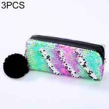 Load image into Gallery viewer, Reversible Sequin Pencil Case for Girls School Supplies Super Big Stationery Gift Magic Makeup Bag