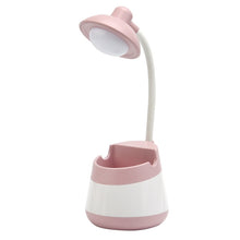 Load image into Gallery viewer, USB Charging LED Desk Light Eye Protection Lamp with Pen Holder and Phone Holder