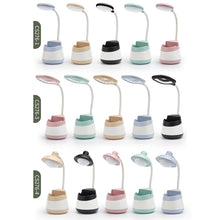 Load image into Gallery viewer, USB Charging LED Desk Light Eye Protection Lamp with Pen Holder and Phone Holder