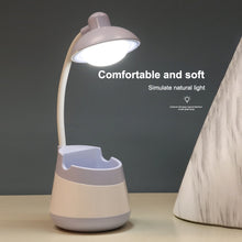 Load image into Gallery viewer, USB Charging LED Desk Light Eye Protection Lamp with Pen Holder and Phone Holder
