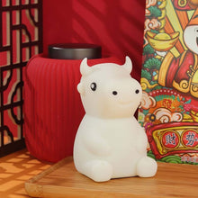 Load image into Gallery viewer, JX-YD-08 Silicone Calf Cow Night Light LED Colorful Dimming Pat Sleeping Bedside Lamp, JX-YD-08 Calf Cow