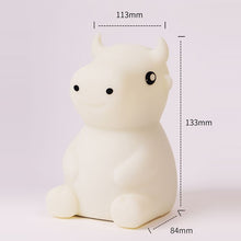 Load image into Gallery viewer, JX-YD-08 Silicone Calf Cow Night Light LED Colorful Dimming Pat Sleeping Bedside Lamp, JX-YD-08 Calf Cow