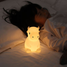 Load image into Gallery viewer, JX-YD-08 Silicone Calf Cow Night Light LED Colorful Dimming Pat Sleeping Bedside Lamp, JX-YD-08 Calf Cow