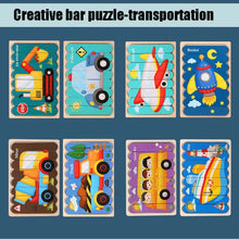Load image into Gallery viewer, QBT01 Children Double-Sided Wooden Puzzle Bar Puzzle Toy