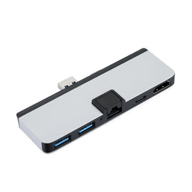 Cabledeconn T0409 Multifunctional USB 3.0 HUB Docking Station Network Cable Interface Converter, For Microsoft Surface Pro 7, For Microsoft Surface pro X, For Microsoft Surface Go 1 / 2, For Surface Pro 4 / 5 / 6, For Microsoft Surface Laptop 1 / 2    ...