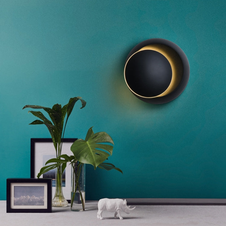 LED Wall Lamp 360 Degree Rotation Adjustable Bedside Light White Black Creative Wall Lamp Black Modern Aisle Round Lamp, Color Temperature:White/White, Color Temperature:White/Black, Color Temperature:Warm White/White, Color Temperature:Warm White/Blac...