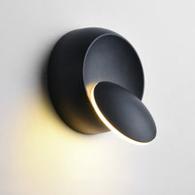 Load image into Gallery viewer, LED Wall Lamp 360 Degree Rotation Adjustable Bedside Light White Black Creative Wall Lamp Black Modern Aisle Round Lamp, Color Temperature:White/White, Color Temperature:White/Black, Color Temperature:Warm White/White, Color Temperature:Warm White/Blac...