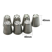 Load image into Gallery viewer, 13pcs / Set Pastry Nozzles Coupler Icing Piping Tips Sets Stainless Steel Rose Cream Bakeware, 13 PCS/Set