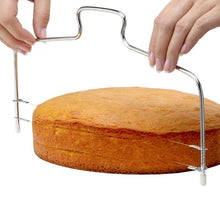 Load image into Gallery viewer, Stainless Steel Adjustable Wire Cake Cutter Slicer Leveler DIY Cake Baking Tools, Cake Cutter