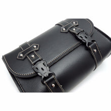 Load image into Gallery viewer, Motorcycle Saddle Bags Leather Storage Tool PU Leather Side Pouch Bags, PU Leather Side Pouch Bags