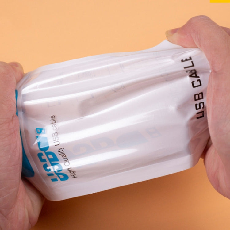 100 PCS Data Cable Packaging Bag Plastic Sealing Bag