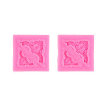 Load image into Gallery viewer, 2 PCS Fondant Cake Silicone Mold Hollow Embossed Border Frame Retro Photo Frame Mould