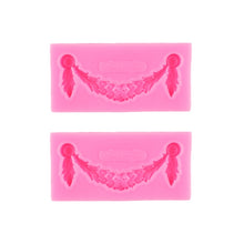 Load image into Gallery viewer, 2 PCS Fondant Cake Silicone Mold Hollow Embossed Border Frame Retro Photo Frame Mould