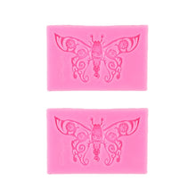 Load image into Gallery viewer, 2 PCS Fondant Cake Silicone Mold Hollow Embossed Border Frame Retro Photo Frame Mould