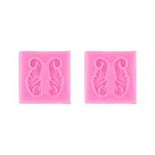 Load image into Gallery viewer, 2 PCS Fondant Cake Silicone Mold Hollow Embossed Border Frame Retro Photo Frame Mould