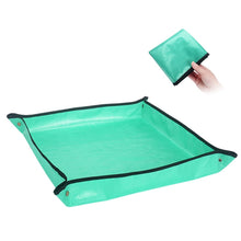 Load image into Gallery viewer, 68x68cm PE Home Gardening Planting Operation Mat Green Plant Changing Pot Mixing Soil Waterproof Flower Mat, 68x68cm