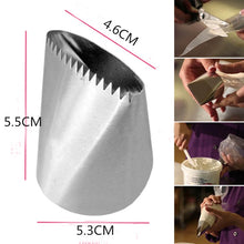 Load image into Gallery viewer, Stainless Steel Nozzle Icing Piping Nozzles Cream Cake Decorating Pastry Tip Fondant DIY Cake Tools, Cream Cake Pastry Tip Mouth