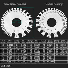 Load image into Gallery viewer, Stainless Steel Wire Gauge Model Weld Inspection Ruler Thickness Ruler Wire Welding Gauge, Wire Welding Gauge