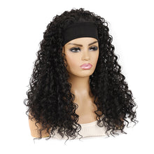 Load image into Gallery viewer, Hairband Wig Headgear Volume Chemical Fiber Wig Headgear, Black Hair Band 1B#O, Stars And Stripes Headband 1B#H, Leopard Headband 1B#G, Flower Hair Band 1B#C, 1B#XC, 4#XK, 27#XB, 33#XG, 613#O, 613#A, 613#G, 613#XC