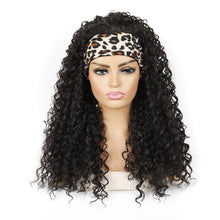 Load image into Gallery viewer, Hairband Wig Headgear Volume Chemical Fiber Wig Headgear, Black Hair Band 1B#O, Stars And Stripes Headband 1B#H, Leopard Headband 1B#G, Flower Hair Band 1B#C, 1B#XC, 4#XK, 27#XB, 33#XG, 613#O, 613#A, 613#G, 613#XC