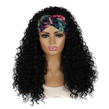 Load image into Gallery viewer, Hairband Wig Headgear Volume Chemical Fiber Wig Headgear, Black Hair Band 1B#O, Stars And Stripes Headband 1B#H, Leopard Headband 1B#G, Flower Hair Band 1B#C, 1B#XC, 4#XK, 27#XB, 33#XG, 613#O, 613#A, 613#G, 613#XC