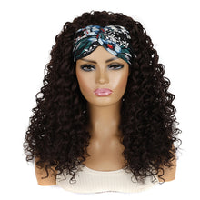Load image into Gallery viewer, Hairband Wig Headgear Volume Chemical Fiber Wig Headgear, Black Hair Band 1B#O, Stars And Stripes Headband 1B#H, Leopard Headband 1B#G, Flower Hair Band 1B#C, 1B#XC, 4#XK, 27#XB, 33#XG, 613#O, 613#A, 613#G, 613#XC