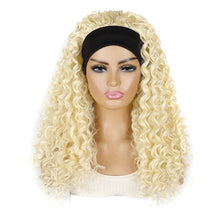 Load image into Gallery viewer, Hairband Wig Headgear Volume Chemical Fiber Wig Headgear, Black Hair Band 1B#O, Stars And Stripes Headband 1B#H, Leopard Headband 1B#G, Flower Hair Band 1B#C, 1B#XC, 4#XK, 27#XB, 33#XG, 613#O, 613#A, 613#G, 613#XC
