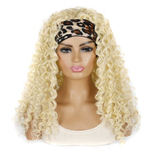 Load image into Gallery viewer, Hairband Wig Headgear Volume Chemical Fiber Wig Headgear, Black Hair Band 1B#O, Stars And Stripes Headband 1B#H, Leopard Headband 1B#G, Flower Hair Band 1B#C, 1B#XC, 4#XK, 27#XB, 33#XG, 613#O, 613#A, 613#G, 613#XC