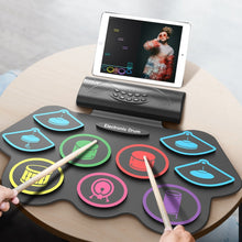 Load image into Gallery viewer, MD862M Bluetooth Drum Set For Beginners Learn To Play Portable Electronic Drums, MD862M